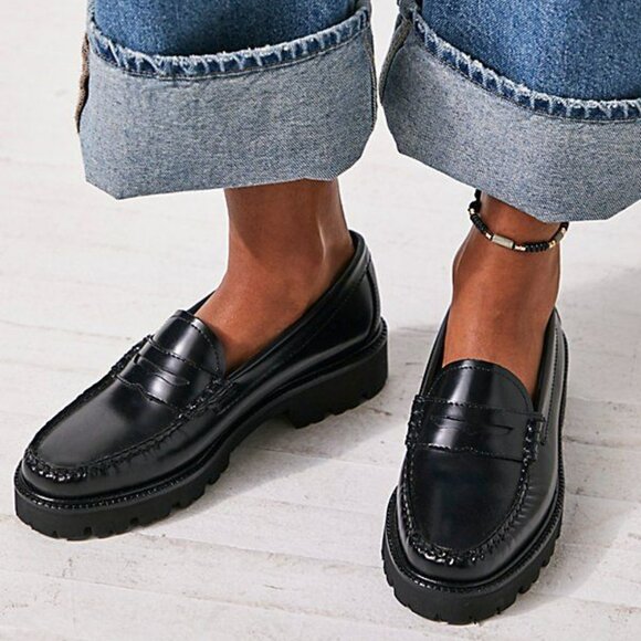 G.H. Bass & Co. Black Leather Loafers - Picture 1 of 6